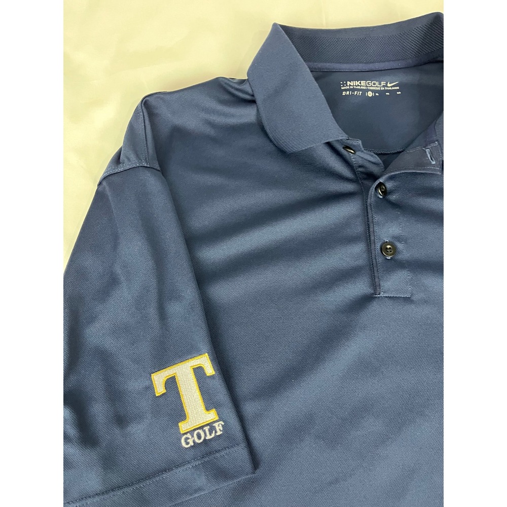 Nike Golf XL Tennessee Volunteers Polo‎ Shirt Dri Fit Blue Mens